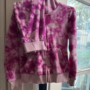 Pink Tie-Dye Kids Hoodie juicy couture